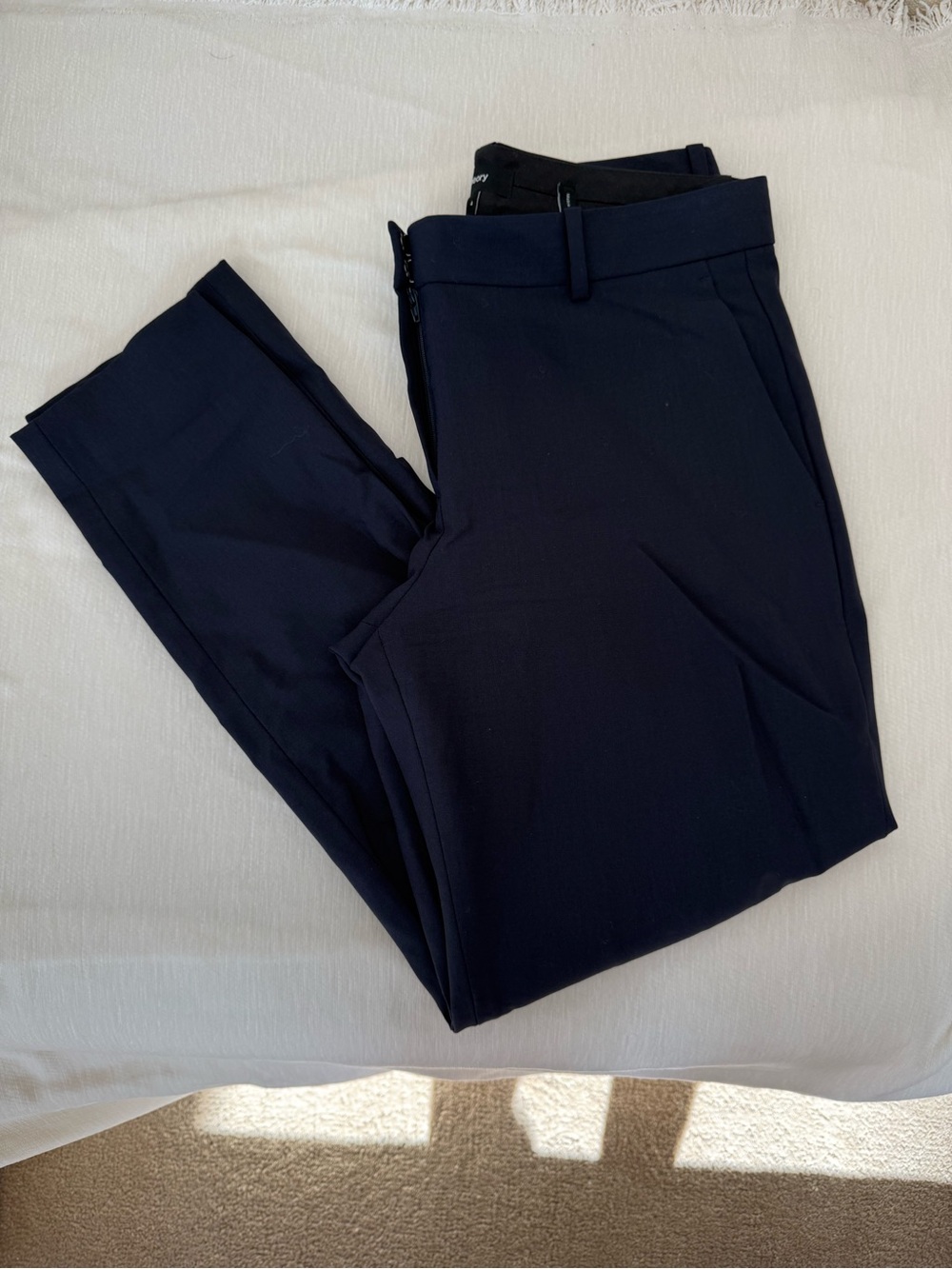 Theory Men's Navy Dress Pants - Slim Tailored